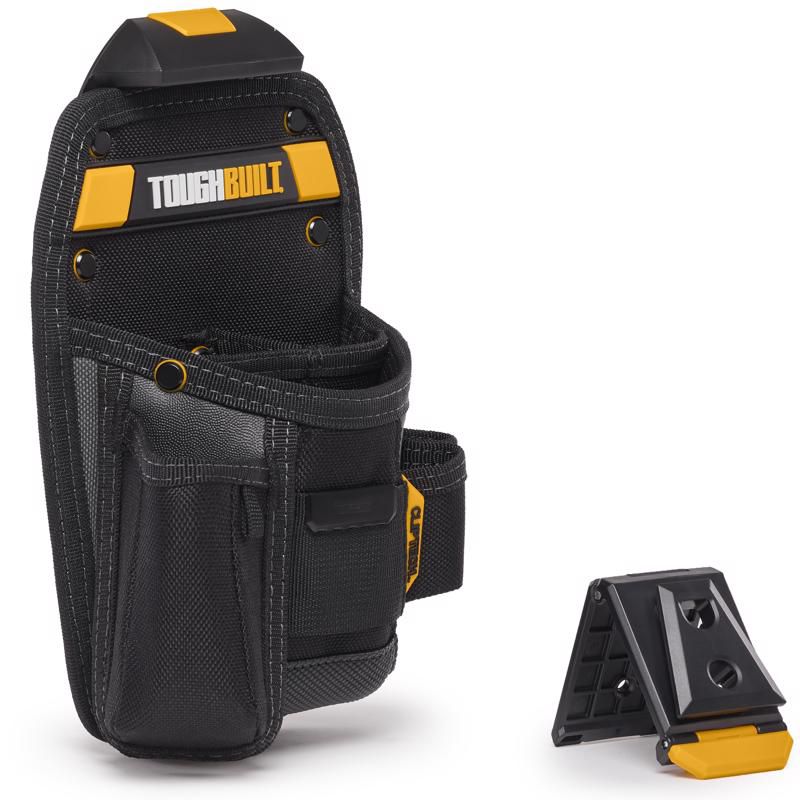 ToughBuilt 6.75 in. W X 10.24 in. H Universal Pouch/Utility Knife Pocket 8 pocket Black/Yellow 1 pc, 1 of 2