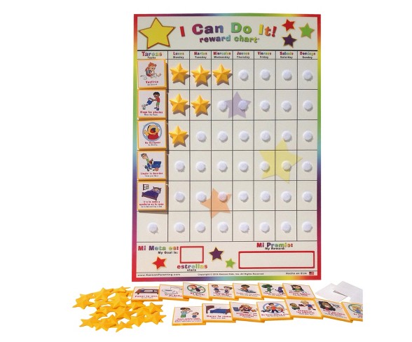 Kenson Kids Spanish/English "I Can Do It!" Reward Chart
