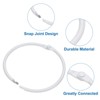 Unique Bargains Iron Round Snap Durable Smooth Glide Shower Curtain Ring 14 Pcs - 3 of 4