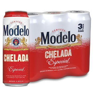 Modelo Chelada Especial Beer - 3pk/24 fl oz Cans - 1 of 4