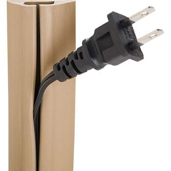 UT Wire Compact Cord Cover Cable Protector Beige 5 Ft. UTW-CPM5-BG
