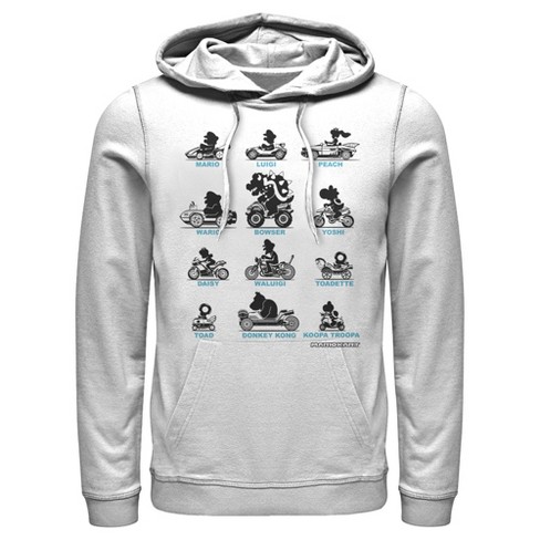 White shop nintendo hoodie