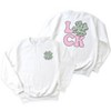 Simply Sage Market Women's Graphic Sweatshirt Luck With Shamrock Front and Back - 2 of 2