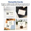 Avery Printable Rectangle Business Cards with Sure Feed Technology, 2.5" x 3.5", Ivory Cardstock, Print-to-the-Edge, Laser/Inkjet Cards, 150 Total - 3 of 4