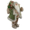 Northlight 18"Standing Santa Christmas Figure Carrying Skis and Presents - 4 of 4