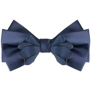 INSPIRE CHIC Men's Solid Color Pre-tied Adjustable Strap Bow Tie - 1 of 4