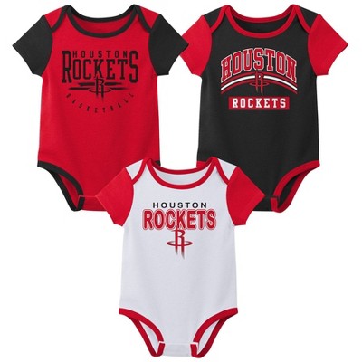 NBA Houston Rockets Boys' 3pk Bodysuit Set