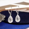 Silver Heart Drop Earrings for Women Advanced Fashion Temperament, Low Allergy Suitable for Women - 4 of 4