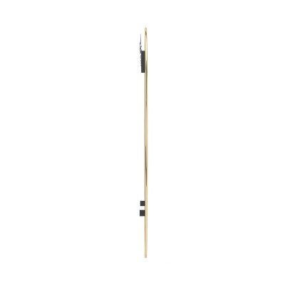 Elegant 36.5" Round Wall Mirror in Bronze and Gold Finish