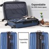 2 Piece Lightweight Suitcase Set ABS Luggage Set With TSA Lock & Expanable Spinner Wheels 20inch+24inch Set - image 3 of 4