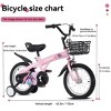 AENKYO 16/18 Inch Spider Man Kids Bike with Training Wheels, Easy to assemble Children's Bicycle with Basket for Boys & Girls - 3 of 4