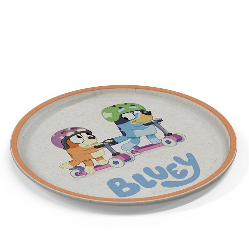 Zak Designs 'Bluey' 2pk 8 Melamine Bamboo Dining Plate Set