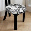 Sapphtopaz Modern Simple Key-design Dining Chairs Set of 2, PU Leather Accent Chairs Kitchen Chairs with Round Cushion for Dining Room, Kitchen - 2 of 4