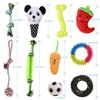 VECELA Puppy Chew Toys for Small Dogs, 10 Pack Small Dog Toys Squeaky Rope Chew Toy Sets - 2 of 4
