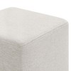 Modway Callum 17 in. Square Woven Heathered Fabric Upholstered Ottoman - 4 of 4