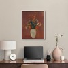 Art Remedy Odilon Redon - Bouquet in a Chinese Vase Vintage Classic Roses Wall Art, 20" x 24", White Frame - 2 of 4