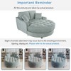 NicBex Oversized Chaise Lounge Sofa Couch with Tufted Seat & Detachable Pillows,Upholstered Sleeper Sofa for Living Room,Bedroom - 4 of 4