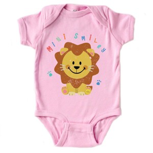 The Juniper Shop Mini Smiley Lion Paws Baby Short Sleeve Bodysuit - 1 of 4