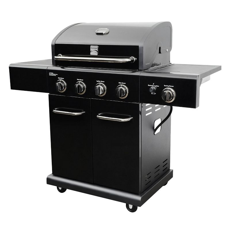 Kenmore 4-Burner Gas BBQ Propane Grill with Side Burner, 3 of 16