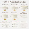 Itopfox Ceramic Pots and Pans Set Non Stick, Nonstick Detachable Handle Cookware, Healthy Non Toxic PFAS PFOA & PTFE Free, Dishwasher & Oven Safe - 2 of 4