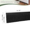 Unique Bargains Aluminum Alloy H-Shape Holder PP Bristle Rust-resistant Door Sweep 1 Pc - 2 of 3