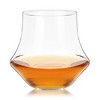 True Whiskey Glasses, Tumblers for Bourbon, Scotch, Curved Stylish Whisky Sipping Glass, 12 Ounces, set of 4 - 3 of 4