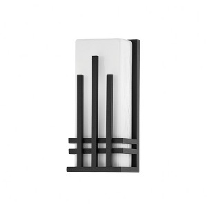 Troy Lighting San Mateo 1 - Light Wall Light in  Textured Black Opal Shiny Shade - 1 of 1