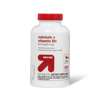 Calcium and Vitamin D3 Dietary Supplement Tablets - up & up™