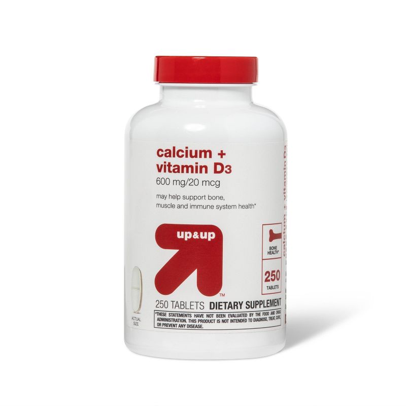Calcium and Vitamin D3 Dietary Supplement Tablets - up & up™, 1 of 5
