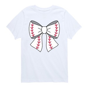 Boys' - Instant Message - Baseball Bow Short Sleeve Graphic T-Shirt - 1 of 4