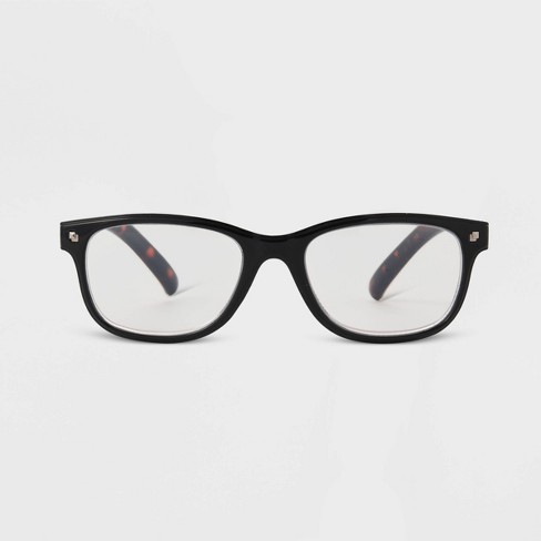 Black plastic cheap frame glasses