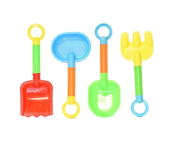 Beach Toys For Kids with Reusable Mesh Bag Castle Bucket and Mold - Justforkids