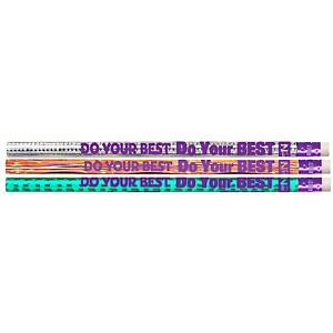 Musgrave Pencil Company Do Your Best On The Test Motivational/Fun Pencils, Pack of 12/10 Packs - 1 of 1