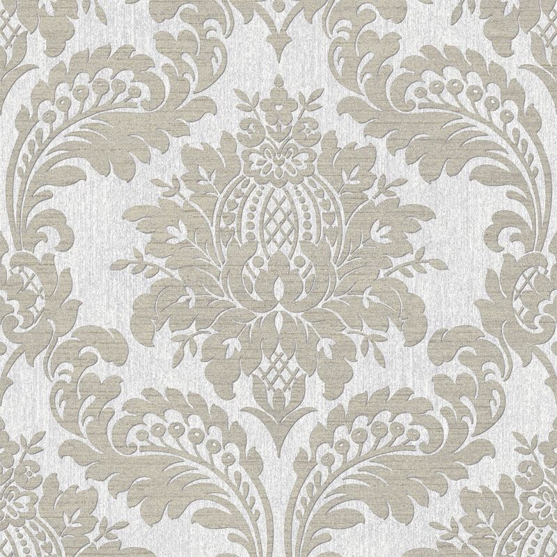 Archive Damask Grey Wallpaper, 1 of 5