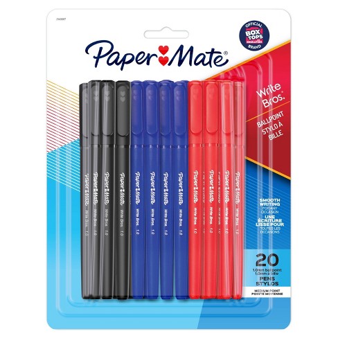 Paper Mate Write Bros. 20pk Ballpoint Pens 1.00mm Medium Tip Multicolored - image 1 of 4