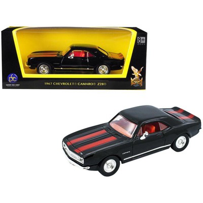 1967 Chevrolet Camaro Z-28 Black with Red Stripes 1/43 Diecast Model Car by Road Signature