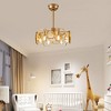 Bella Depot 19" Gold Ceiling Fan with Light and Remote 6-Speed Modern Reversible Fan - 2 of 4