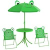 ALEXOUN Kids Table and Chair Set,Outdoor Folding Garden Picnic Table with Removable & Height Adjustable Sun Umbrella,Aged 3+ Years Old - 4 of 4