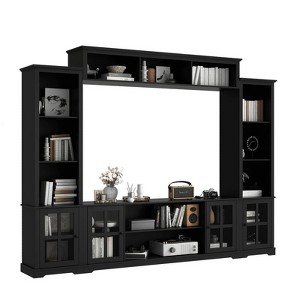 Famapy Entryway Mudroom Cabinet,Farmhouse Hallway Storage Wall Unit,Display Cabinet,Adjustable Shelves,Kitchen Pantry Organizer for Wine&Spices - 1 of 4