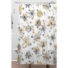 Ninola Design Christmas Stars Snowflakes Shower Curtain Yellow/Gray - Deny Designs - 2 of 3
