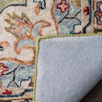 Aspen Sage and Brown Hand Tufted Wool Runner Rug