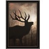 HomeRoots Elk Sunrise Black Framed Print Wall Art - 4 of 4
