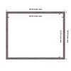 Amanti Art 26"x32" Florence Gray Framed Magnetic Dry Erase Board - 4 of 4