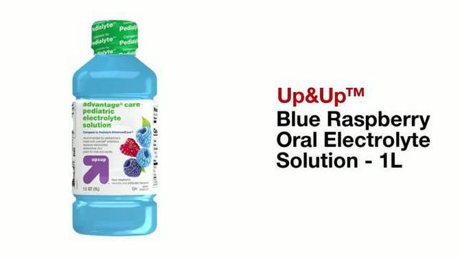 Blue Raspberry Oral Electrolyte Solution - 33.8 fl oz - up &#38; up&#8482;, 2 of 9, play video