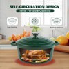 SEVOBAL Pots and Pans Dutch Oven Pot with Lid Non Stick Enameled Cast Iron Dutch Oven Oven Safe Ceramic Cookware, Green, 10.63"*9.45"*3.94" - 4 of 4