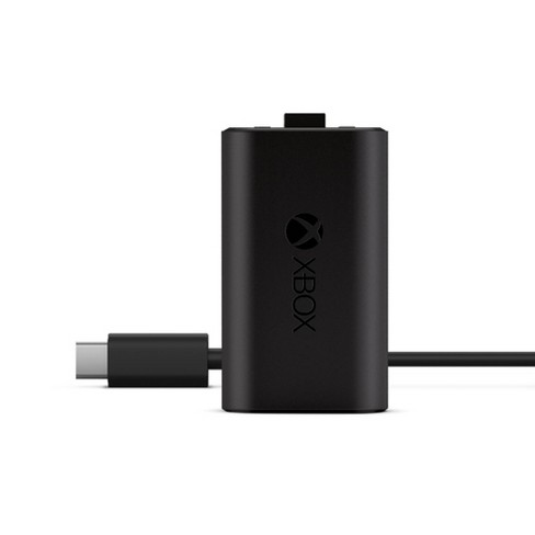 Xbox 360 Play and Charge Kit for Wireless Controller by Microsoft Color  Black 