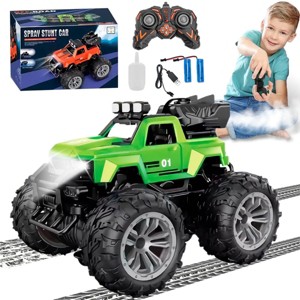 INFURNIC Toy Vehicles Bigfoot Stunt Car Racing Toy Extreme Action Fun for Kids Outdoor Play, Green, 5.85"*5.46"*8.19" - 1 of 4