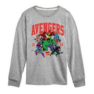 Boys' - Marvel - Avengers Collegiate Toddler And Youth Long Sleeve Graphic T-Shirt Long Sleeve Graphic T-Shirt - 1 of 4