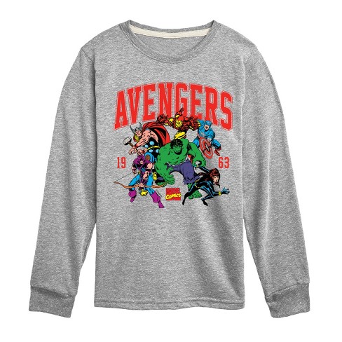 Boys' - Marvel - Avengers Collegiate Toddler And Youth Long Sleeve Graphic T-Shirt Long Sleeve Graphic T-Shirt - image 1 of 3