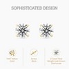 Gilded IGI Certified Lab-Grown Diamond 14KT White & Yellow Gold Stud Earrings for Women 4-Prong Basket, Round & Princess Cut, 1-2-3 Carat Total Weight - 2 of 4